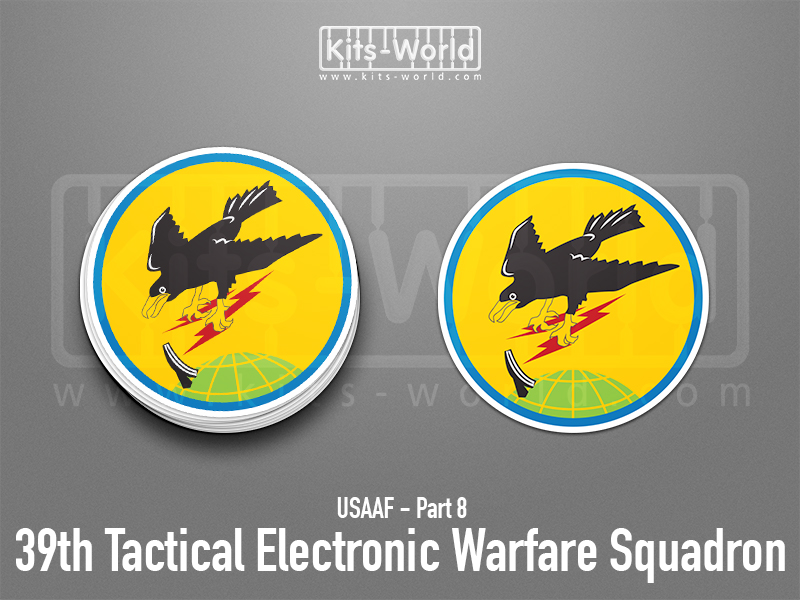 Kitsworld SAV Sticker - USAAF - 39th Tactical Electronic Warfare Squadron W:100mm x H:100mm 